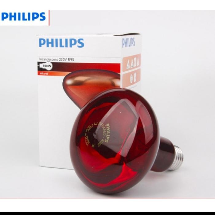 Lampu infrared 100w terapi 100 watt philips