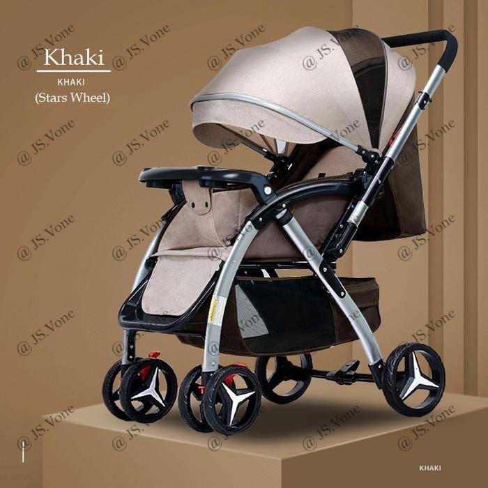 Kereta Dorong Bayi Stroller Nevi Baby Handle 2 Arah Reversible 6601