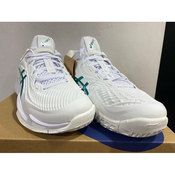 Sepatu Tenis Asics Court Ff 3 Novak White/Pitch Green Produk Unggulan