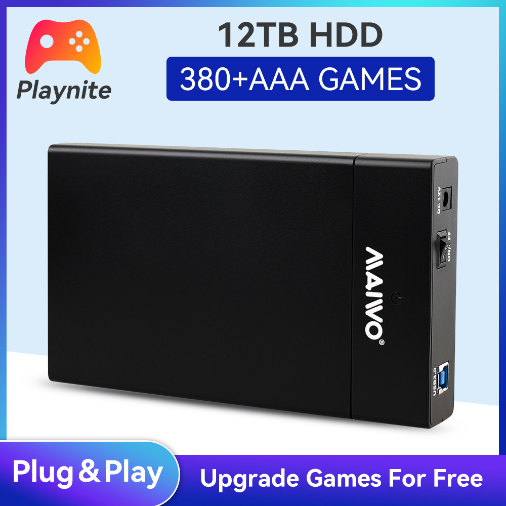 Playnite System Ext 12T Gaming HDD Game Console Plug and Play with