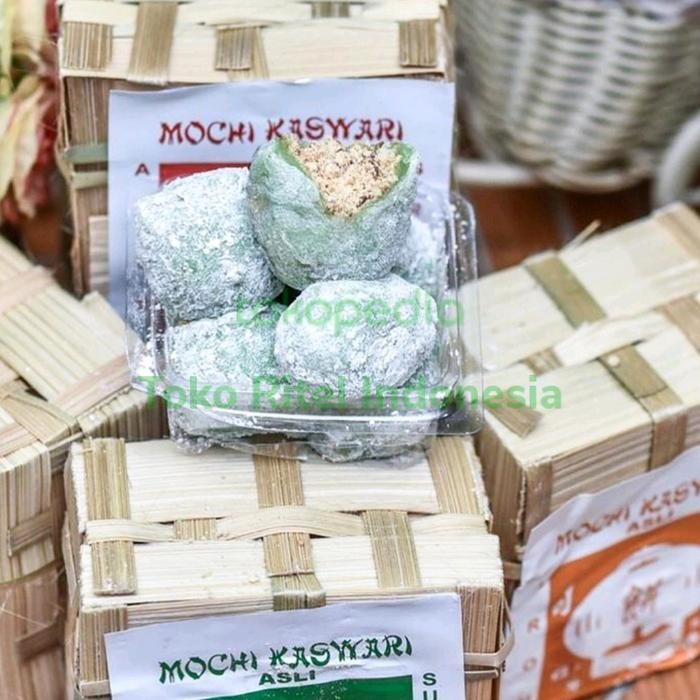 Mochi Keranjang Kaswari Lampion (5Pcs)Moci Pandan Aneka Rasa Khas Smi Berkualitas