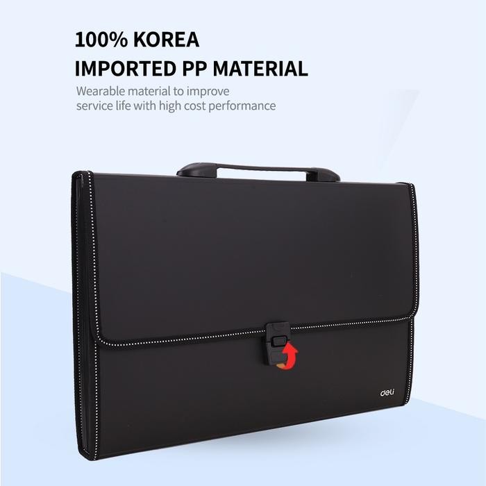 

[Deli Atk] Deli Expanding File Fc 13P Anti Air Dengan Smart Push Lock Untuk Keamanan File Eb40602