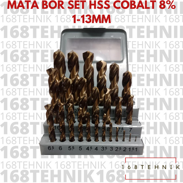 Mata Bor Tokiwa Co8 Mata Bor Besi 1-13Mm Mata Bor Stainless Set 1-13Mm