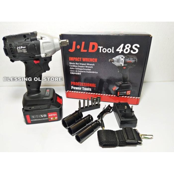 Cordless Impact Wrench 48V / Bor Cas / Bor Baterai Jld 48 Volt