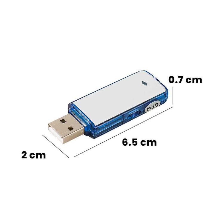 Cod Usb Flashdisk Voice Recorder Alat Perekam Suara Jernih Mini 8 Gb Tersembunyi Jarak Jauh