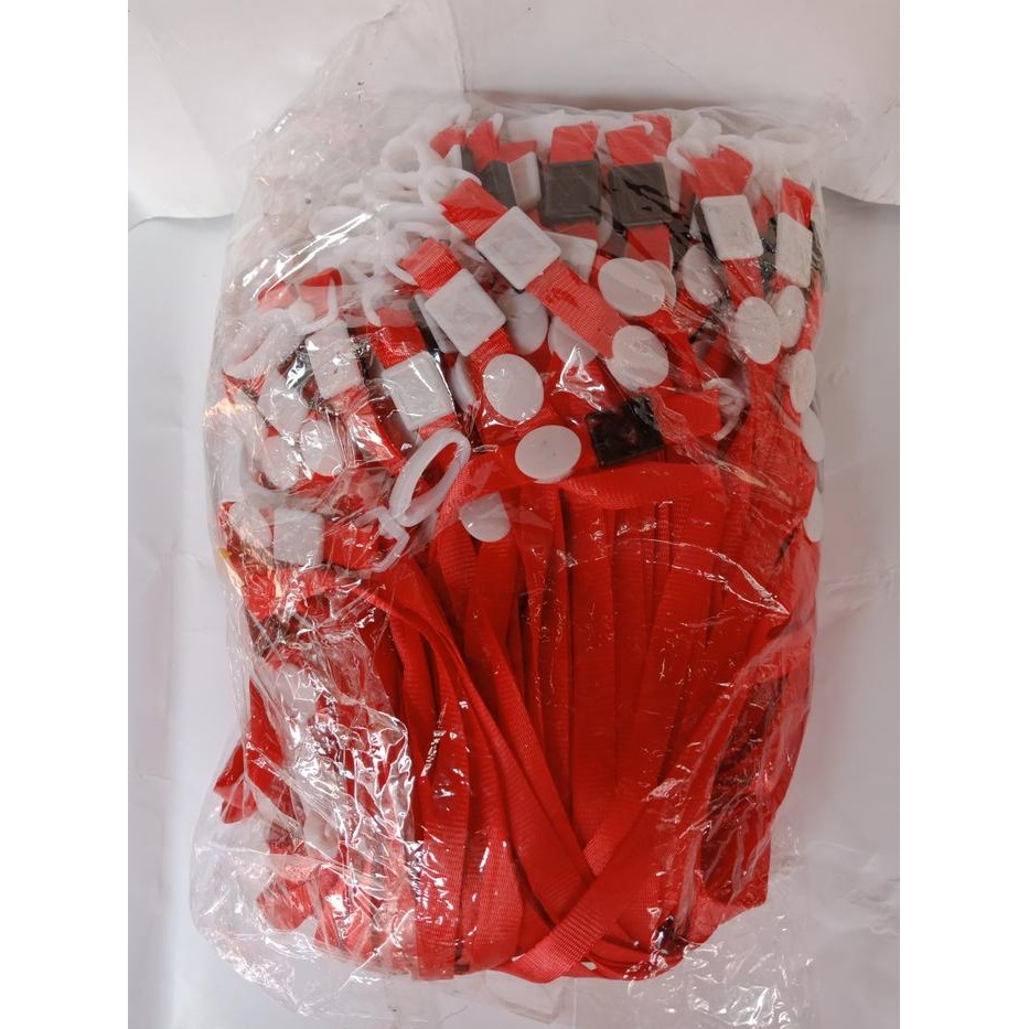 

[Deli Atk] Tali Id Import 1 Cm Merah/Orange/Kuning/Biru