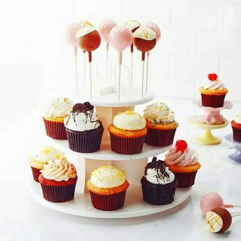 Rak Cake Pop & Cup Cake Holder / Stand Kue Untuk Pesta / Tatakan Kue