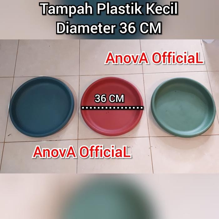 TAMPAH PLASTIK BULAT. KECIL 36/ 35 CM. NAMPAN