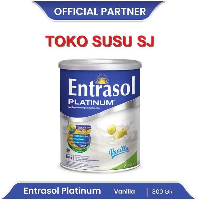 

Barbara.storee Entrasol Platinum Vanilla Coklat 800 Gram - Susu Cokelat
