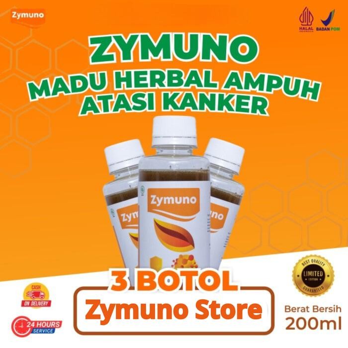 

ZYMUNO Madu Herbal Ampuh Mengatasi dan Mencegah Kanker - Paket 3 Botol