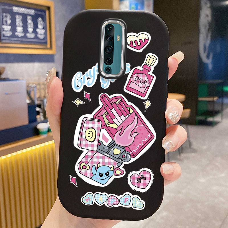 Casing Hp Untuk OPPO Reno 2F Reno 2Z Case Softcase pelindung Cesing silikon Kesing lunak Rokok yang 