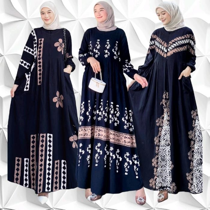 Batik L Manis_Jumbo Ld 140 Cm 5L Terbaru Gamis Twill Ori Gamis Saku Rayon Premium Ld 140 Cm Bunga