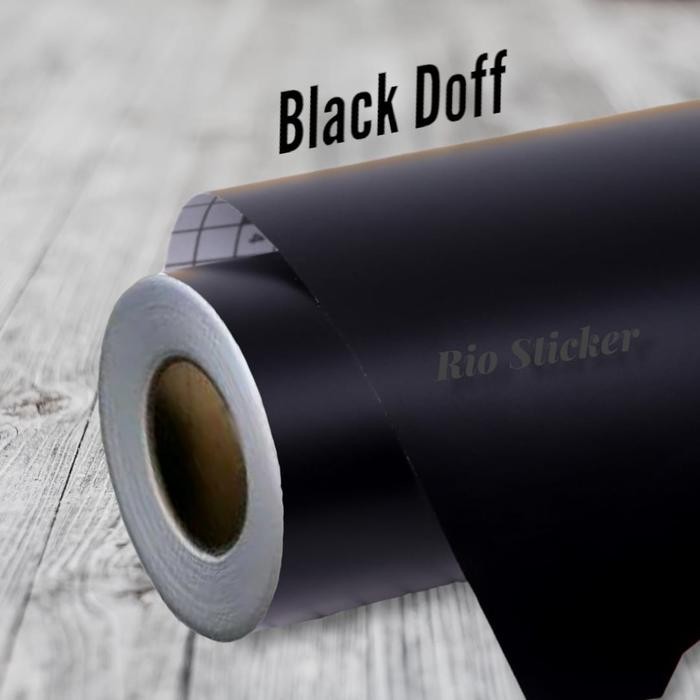 Sticker Skotlet Hitam Doff 1 Roll