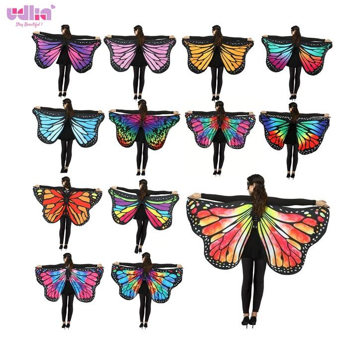 Udlia Sayap Kupu-Kupu Dewasa Kostum Sayap