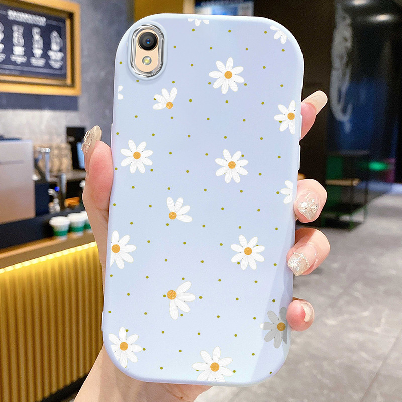Casing Hp Untuk OPPO A37 A37F Case Softcase pelindung Cesing silikon Kesing lunak Bunga-bunga lucu K