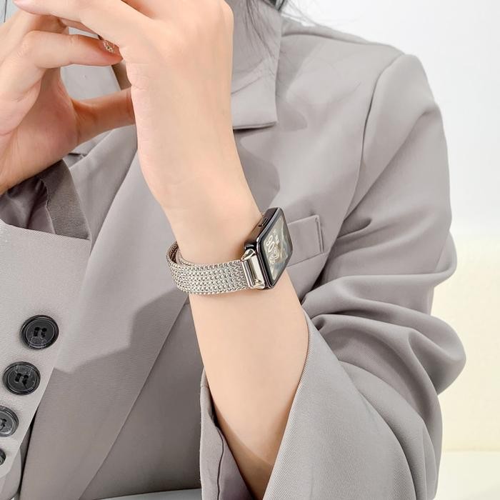 Best Seller For Huawei Band 10/8/9 Strap Metal Wanita Tali Jam Tangan Milanese Huawei Band 10 Huawei