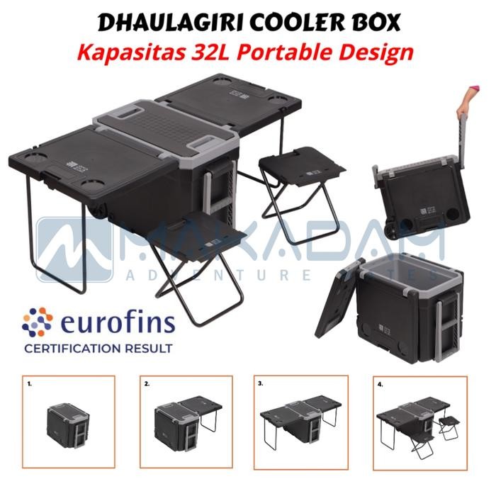 Cooler Box Cooling Box Dhaulagiri 32 Liter Multifungsi Meja Camping Mancing Outdoor