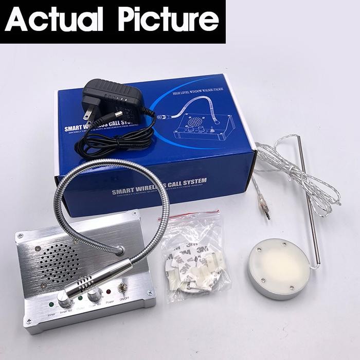 Mic Loket Window Intercom Speaker Dua Arah Microphone Pengeras Suara