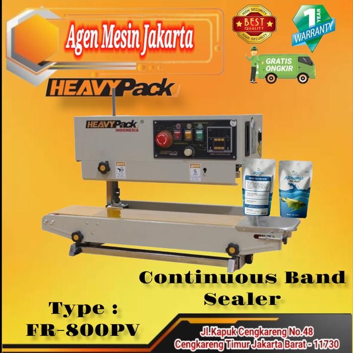 Continuous Band Sealer Fr-800Pv Vertikal Mesin Segel