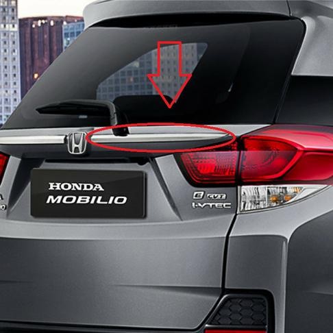 List Chrome Vernekel Bagasi Belakang Honda Mobilio Facelift Original