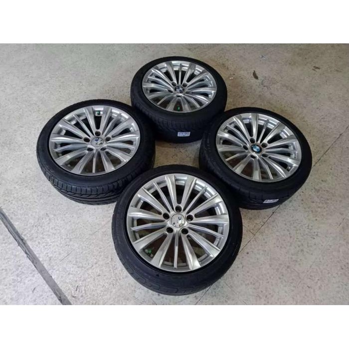 velg bmw R17 pcd 5x120 plus ban acchilles 225/45/17