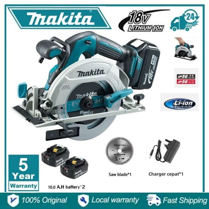 [Stok Indonesia - Garansi 5 tahun] Makita 18V DHS680 Gergaji bundar nirkabel, motor brushless, alat