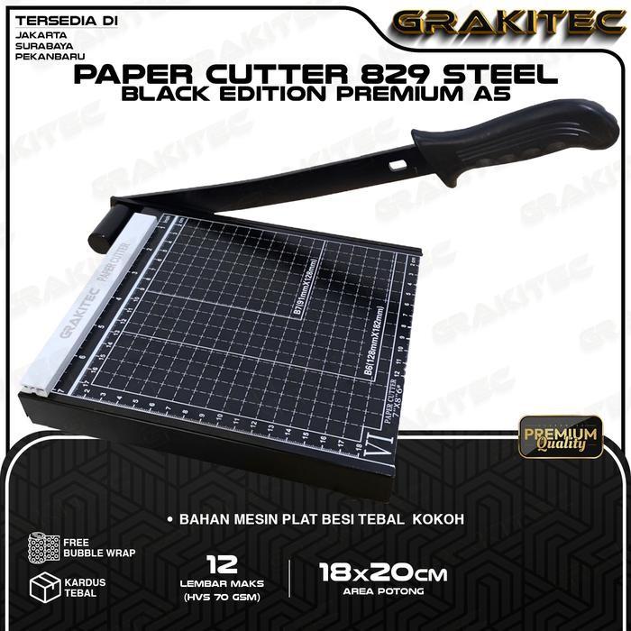

Grakitec Paper Cutter Mini A5 ( Alat Potong / Mesin Pemotong Kertas HVS, Sticker, Dos, PVC ID Card,