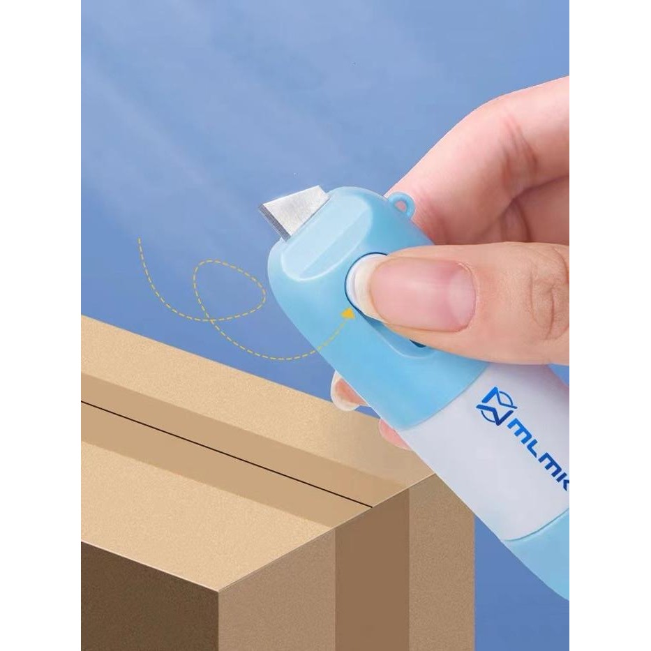 

Alat Pembuka dan Penghapus Resi Paket Box Opener Roller Stamp Cutter Plastik