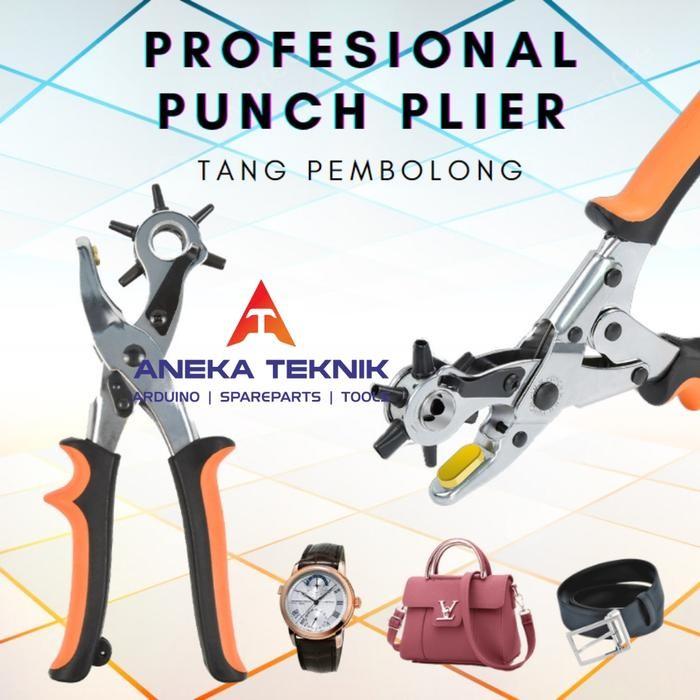 

PROFESIONAL PUNCH PLIER / Tang Pembolong / Alat Pelubang Ikat Pinggang