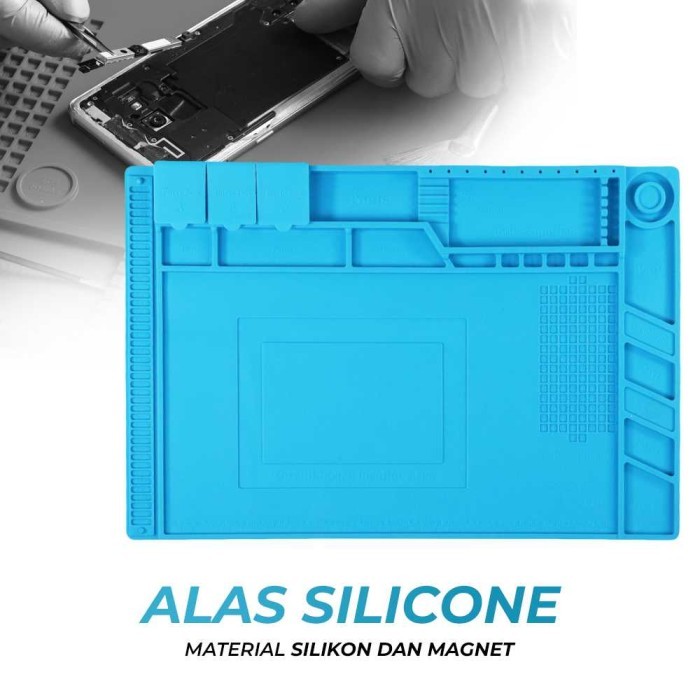 

Alas Matras Tatakan Solder Silikon Working Mat Pad 45x30cm - S160