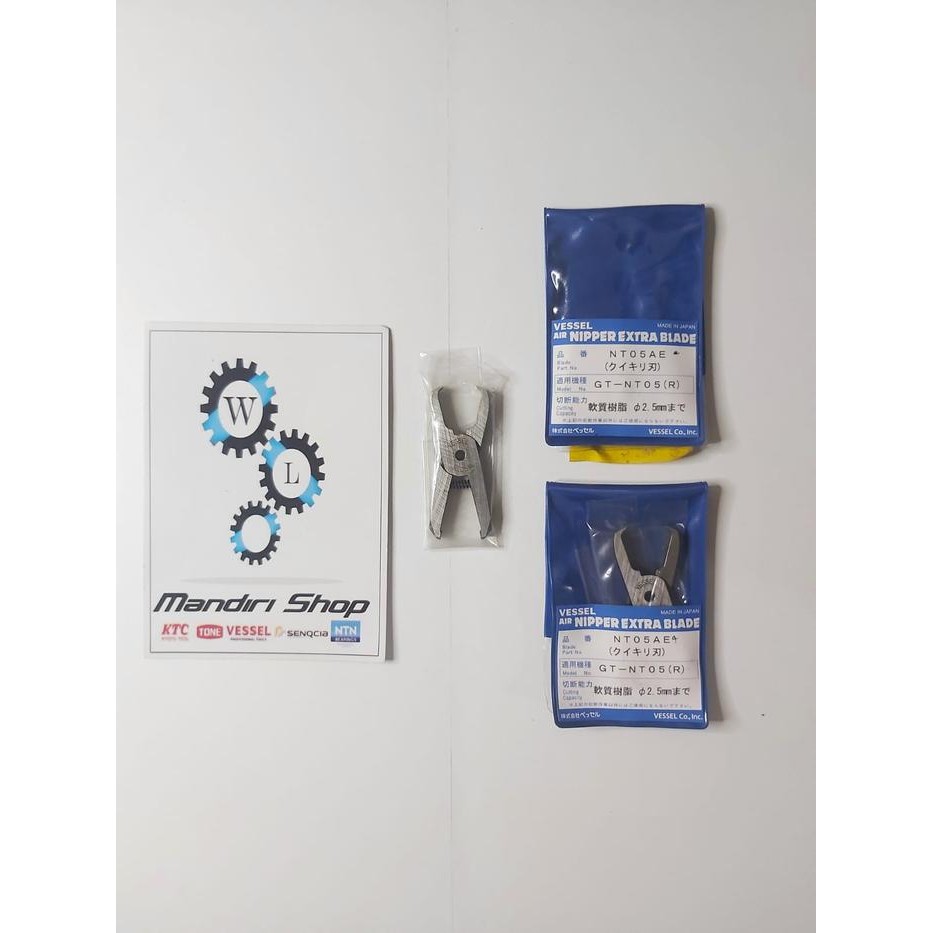

VESSEL Air Nipper Blade for Plastic 90-Degree End-Cut E NT05AE