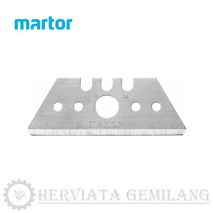 

MARTOR TRAPEZOID BLADE No. 65232 10 pcs (Rounded Tips) for SECUNORM