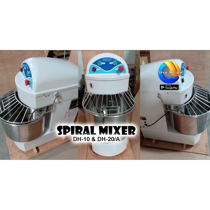 BestSeller SPIRAL MIXER GETRA 10 Liter GETRA DH-10 - MIXER PENGADUK ADONAN ROTI
