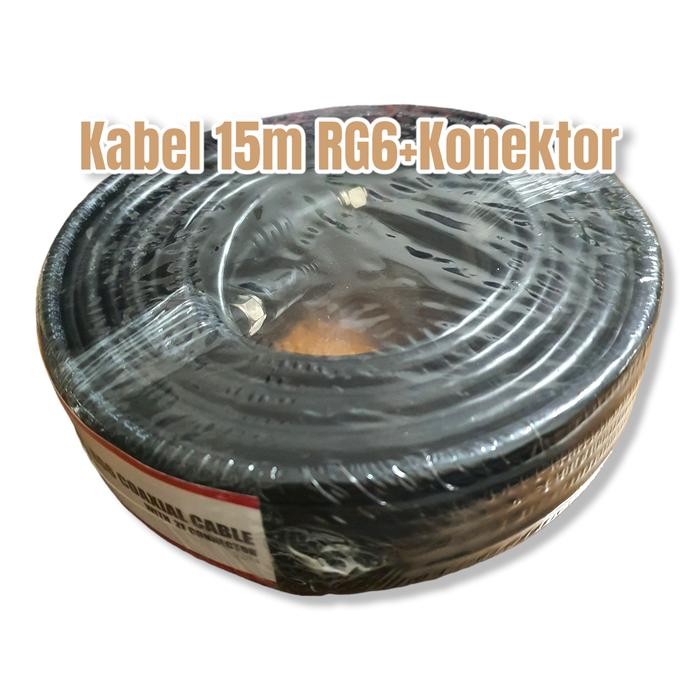 Langsung diproses KVISION Antena ODU Parabola MINI 45Cm Lubang mesh lengkap Kabel & LNB