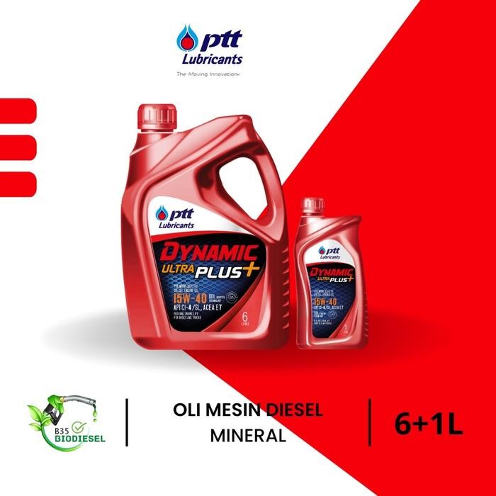 Oli Ptt Diesel Dynamic Ultra Plus Sae 15W40 Ck-4/Sn 7 Liter