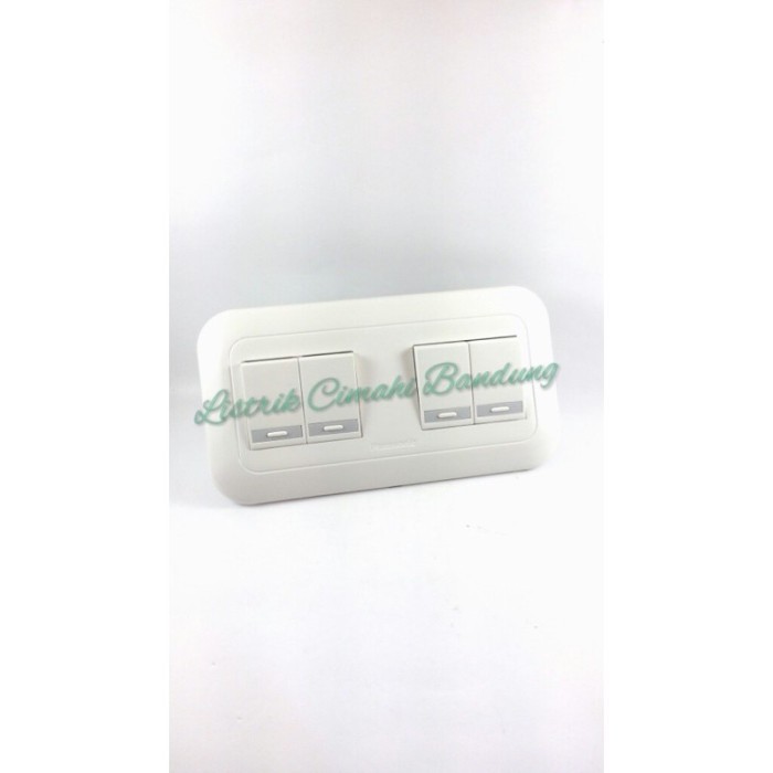 (Expert) saklar panasonic 4 gang 4 tombol 4 switch wide series