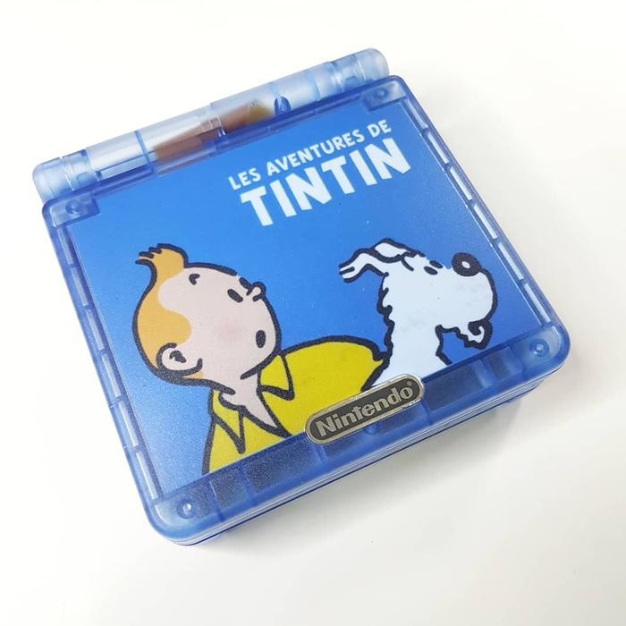 Nintendo gameboy advance sp 101 tintin gba gbasp101 gbasp transparan