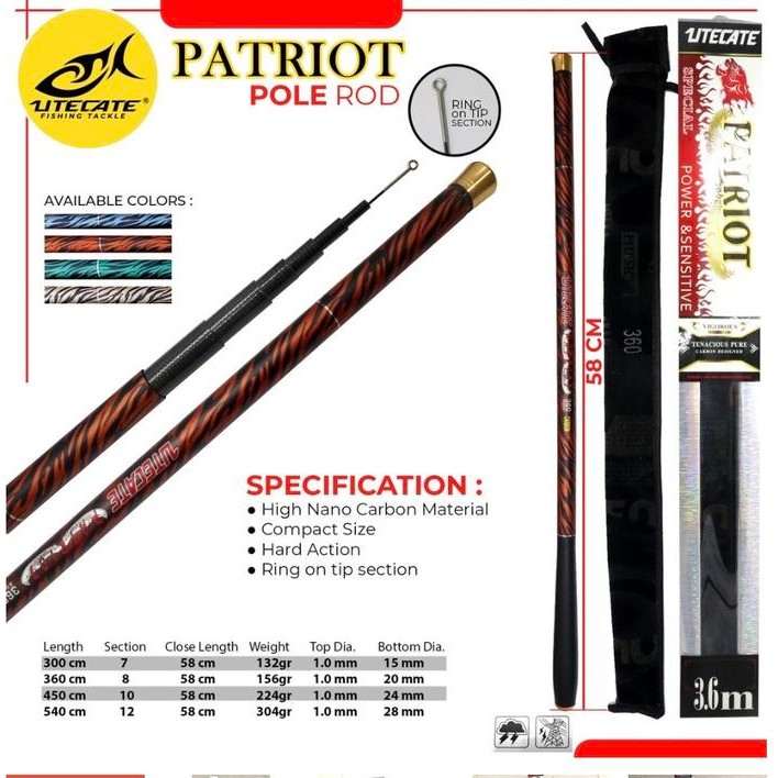 Joran Tegek Carbon Utecate Patriot 300 Cm