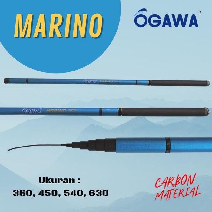 Ogawa Marino/Orion Joran Tegek Carbon 360/450/540/630 Mentah Ap
