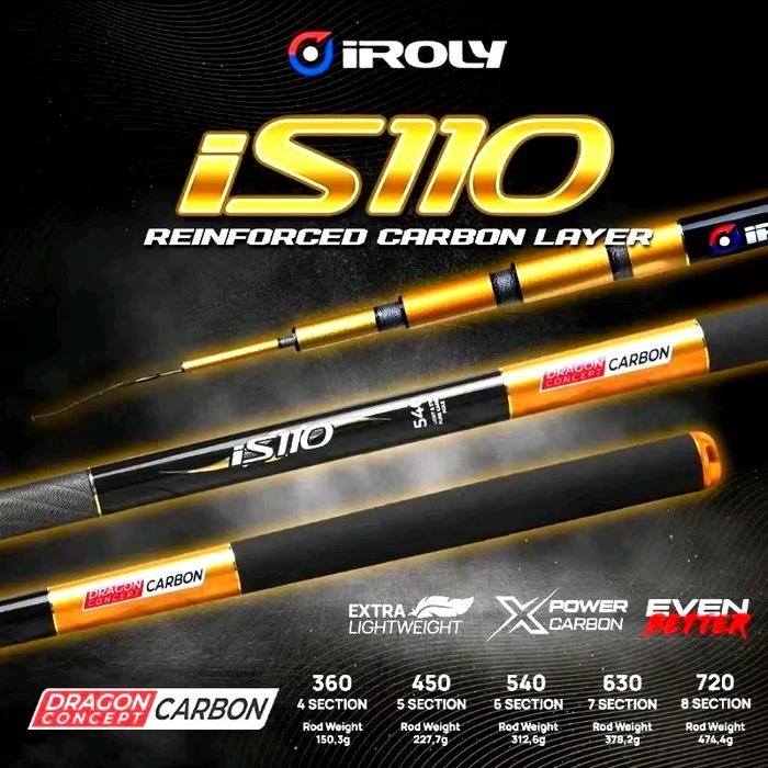 Joran Tegek/Pole Iroly Is110 Carbon Kuat Dan Ringan