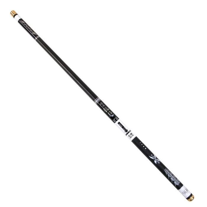 Joran Tegek Carbon Kaku Longteng Bonus Ujung Solid - Panjang 270Cm, 360Cm, 450Cm, 540Cm Pancing