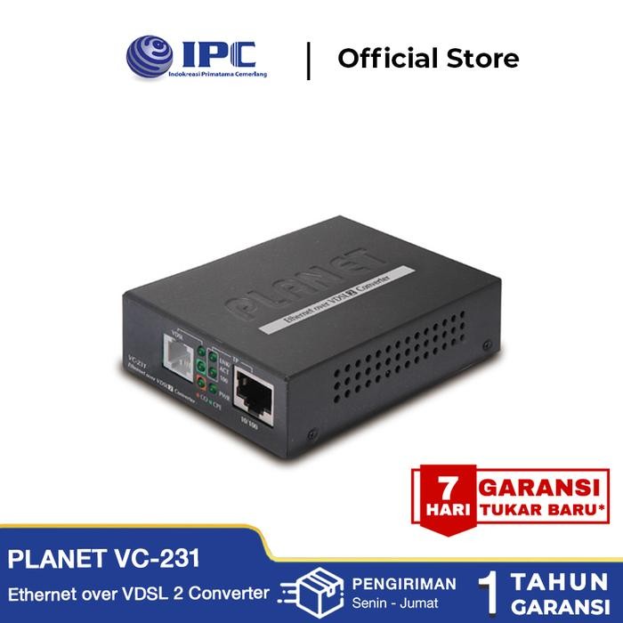 Diskon Planet Vc-231 Ethernet Over Vdsl 2 Converter (Profile 30A)