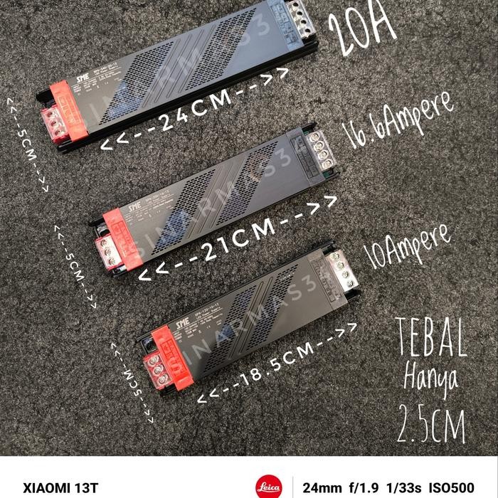 Travo 20Ampere 12Volt Buat Led Stripe Travo Stripe 16Ampere Dengan Sealant Anti Serangga Adaptor