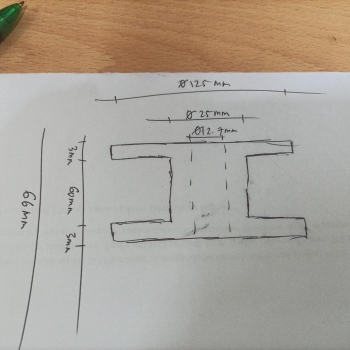 STAINLESS STEEL FLANGE CUSTOM OD 125mm
