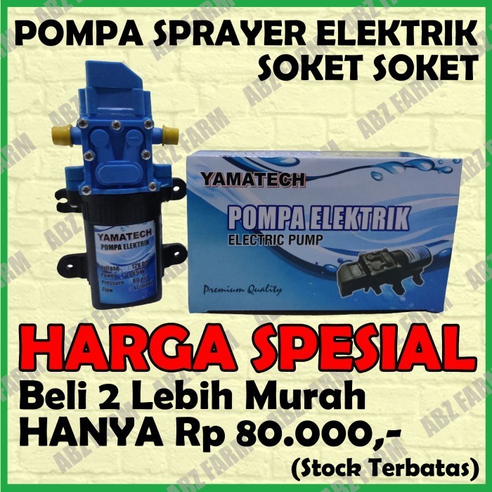 Pompa mini Dinamo Tangki Sprayer Elektrik DC 12 v
