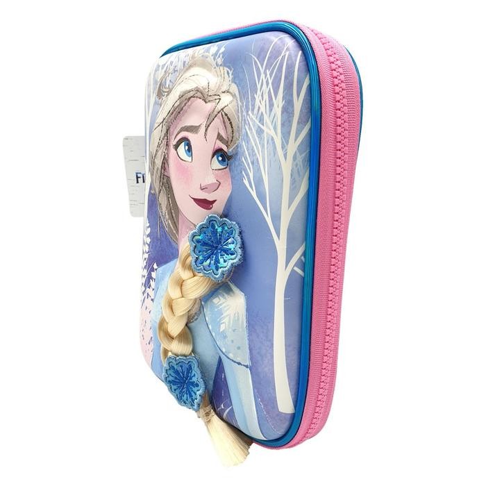 

Hardtop Holo Pen Case Original Disney / Tempat pensil hardcase Frozen 2, Cinderella, Rapunzel, Ariel