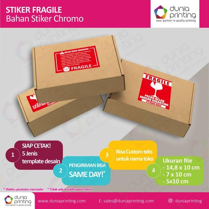 

Fragile & MAKANAN icker Vinyl ANTI AIR CUOM NAME