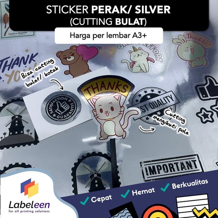 

Cetak icker SILVER/ PERAK Cuom A3+ segel TANPA MIN ORDER 13 lembar