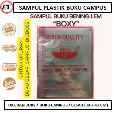 

Sampul Buku Plaik Boxy isi 50 / Sampul buku lem besar / buku tulis Campus BHG ationery Paper