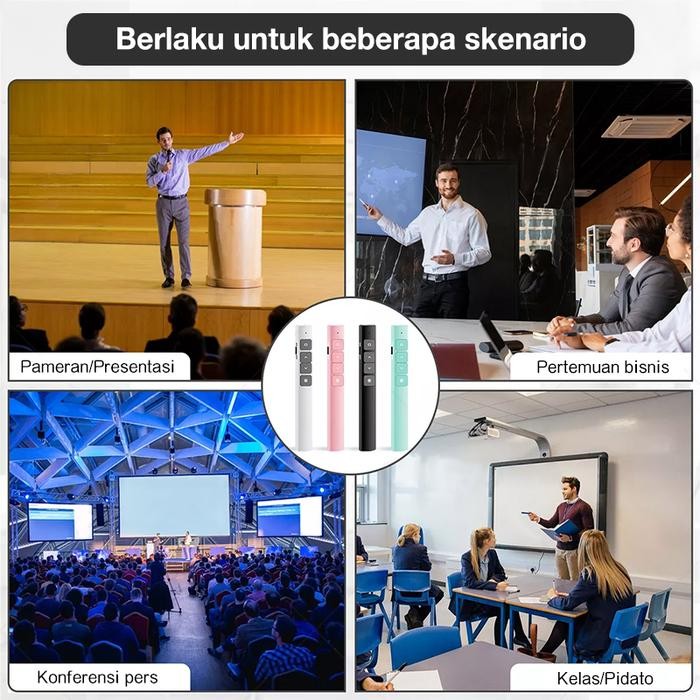 

[Deli Atk] Baru Laser Pointer + Presenter Wireless Usb Pen Laser Presentasi Ppt Sinar Merah Jarak